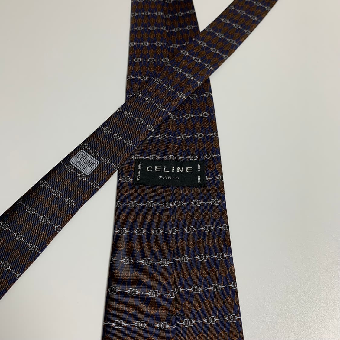 셀린느(CELINE) 기하학적패턴 명품넥타이 최상급 A+ 8.5cm 상품이미지5