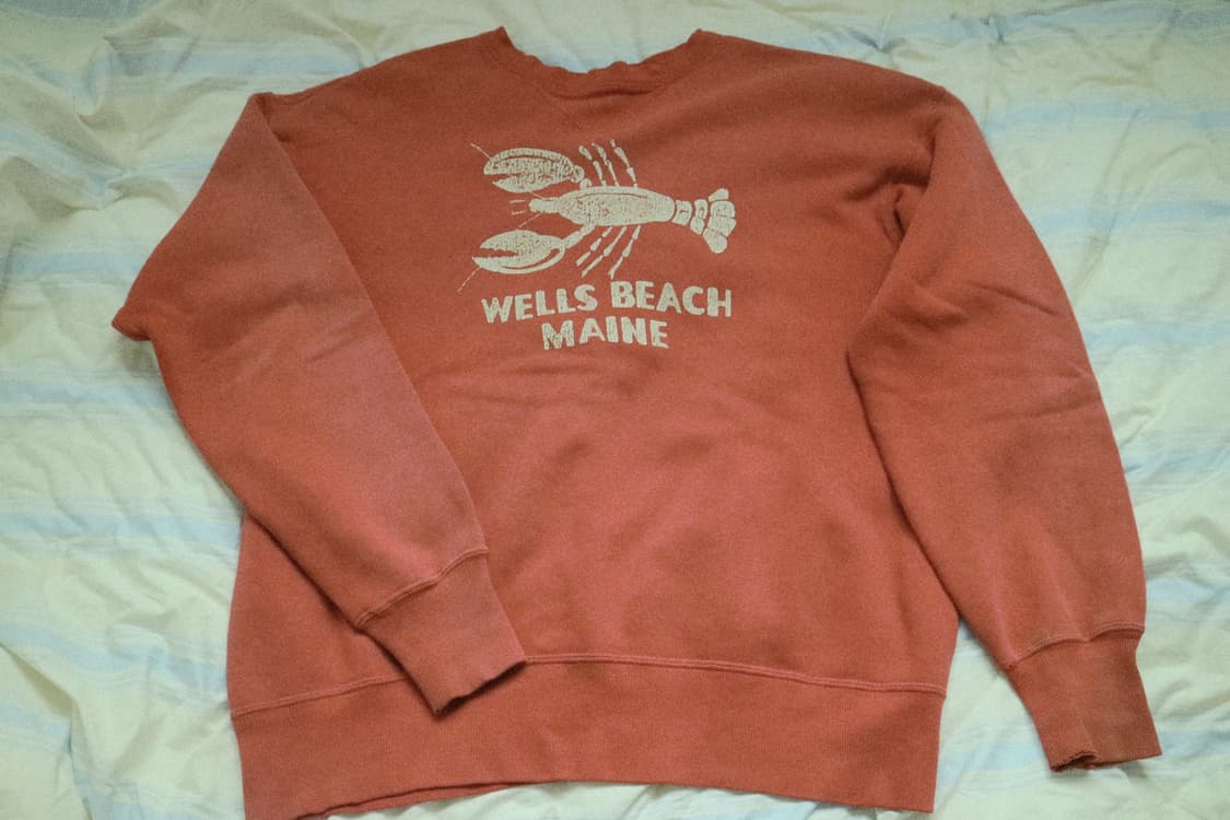 웨어하우스 맨투맨 오렌지 상품이미지2