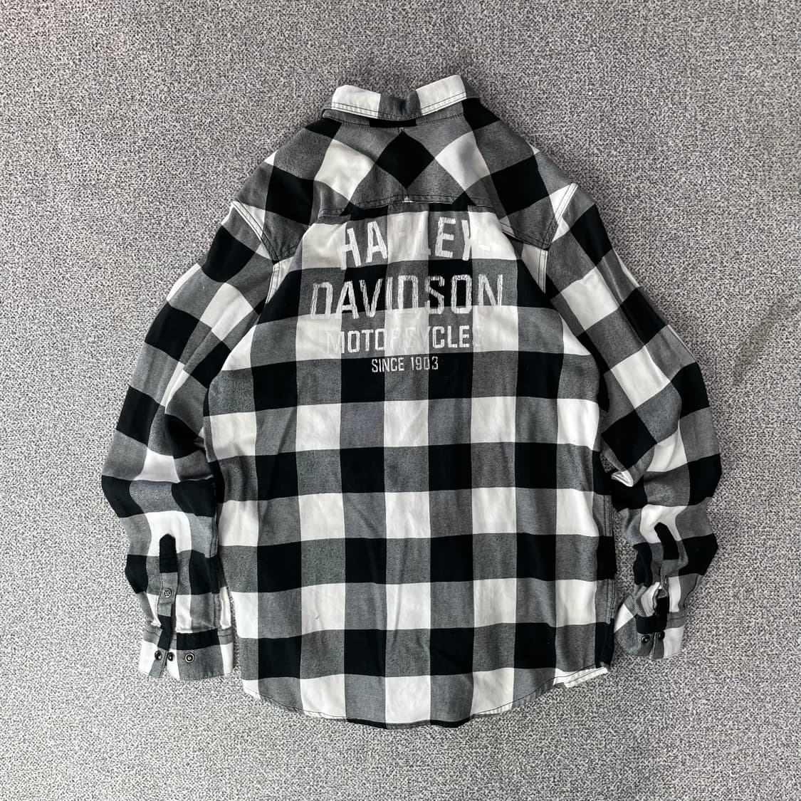 할리데이비슨 체크 셔츠 상품이미지2