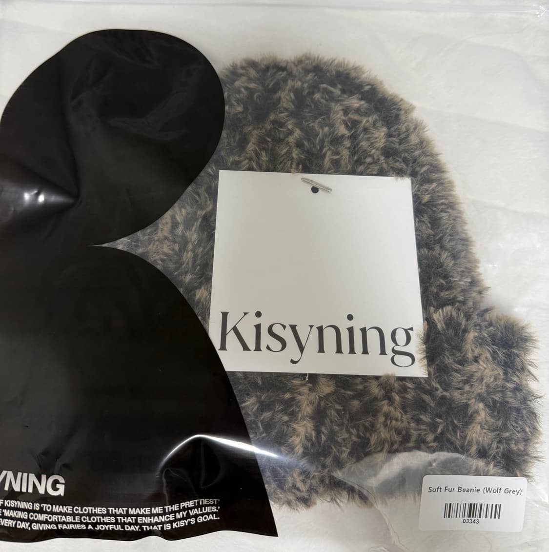 (새상품)키시닝 Soft Fur Beanie 판매 상품이미지5