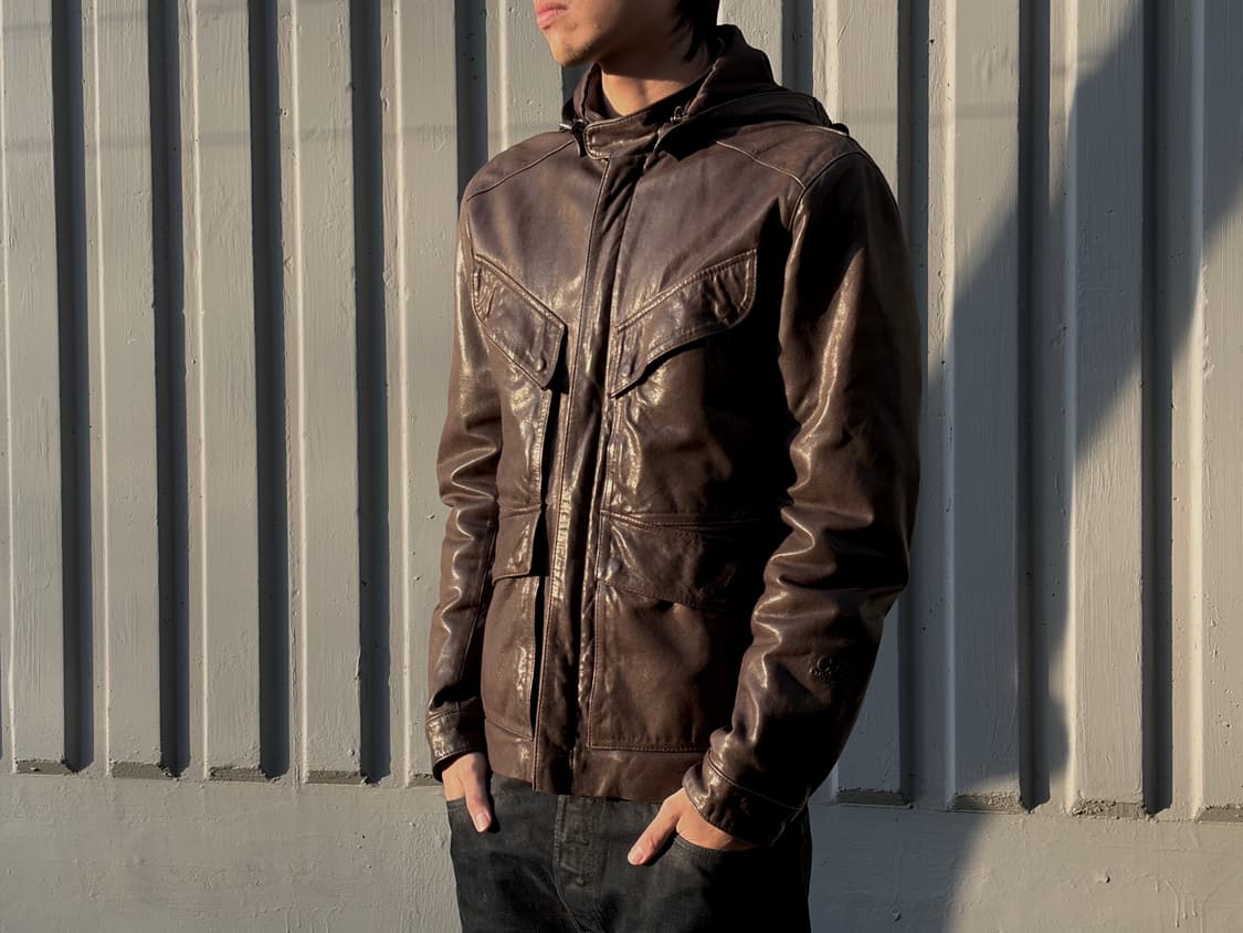 00s C.P 컴퍼니 고글 레더 필드자켓  상품이미지2