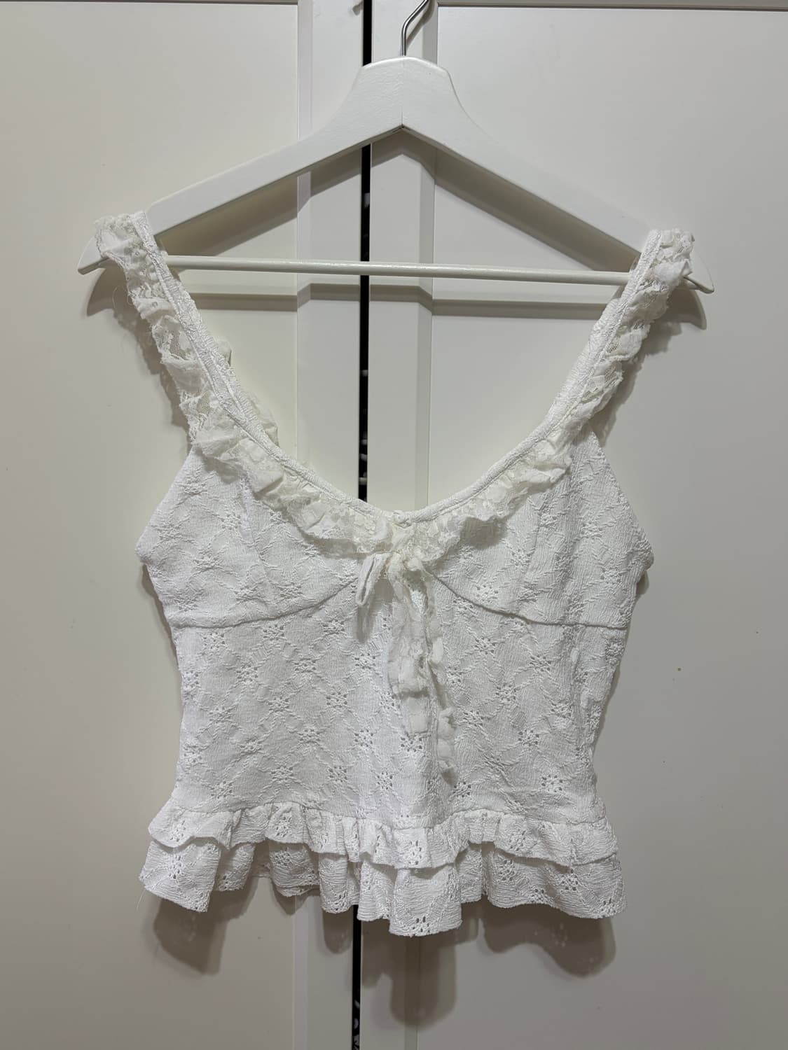 자라 레이스 화이트탑 s 상품이미지1