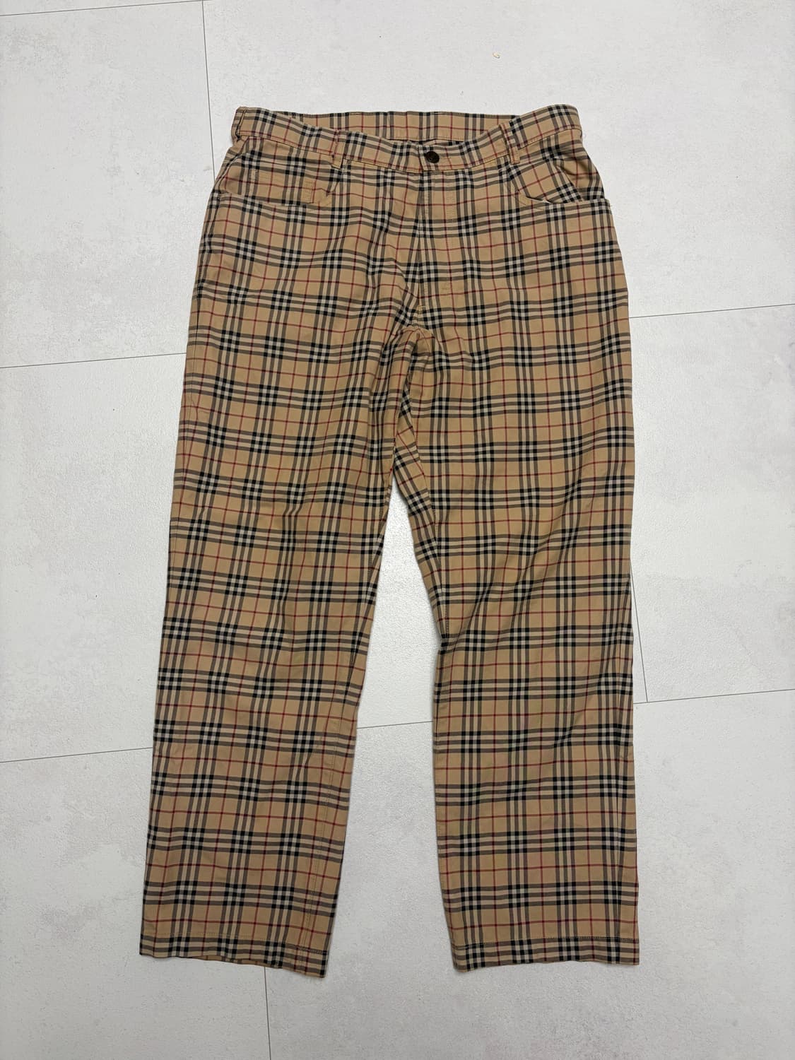 버버리 체크 팬츠 상품이미지1