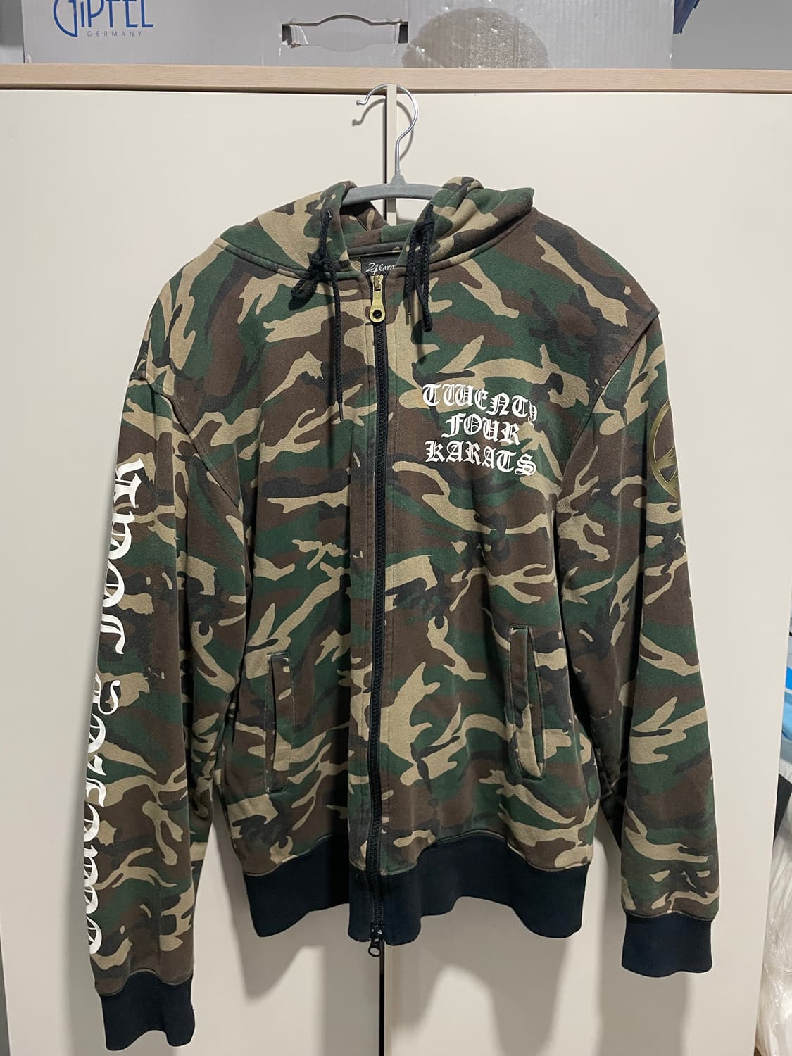 빈티지 카모후드집업 판매합니다 상품이미지1