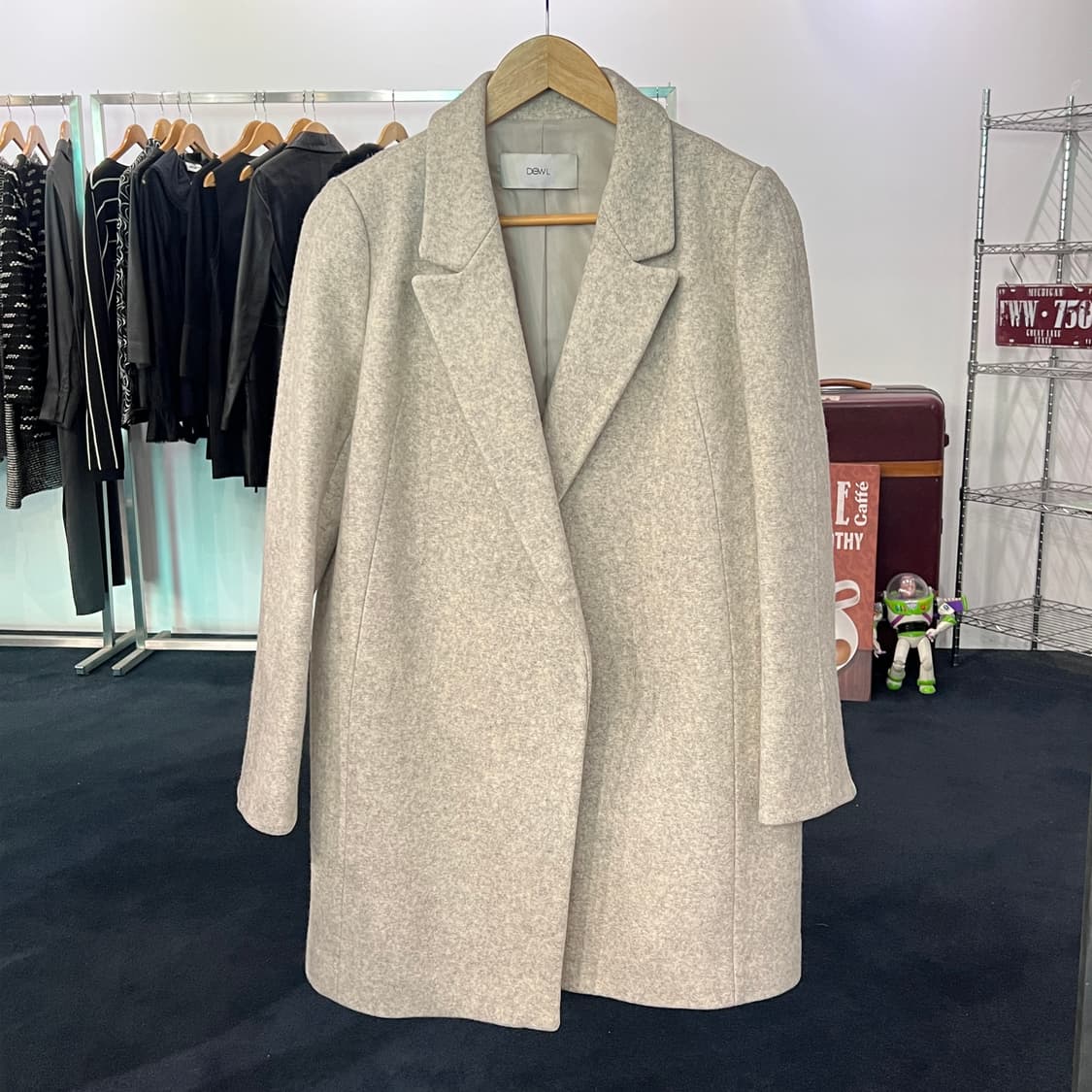 [55] DEWL 듀엘 울 싱글코트 멜란지그레이 상품이미지1