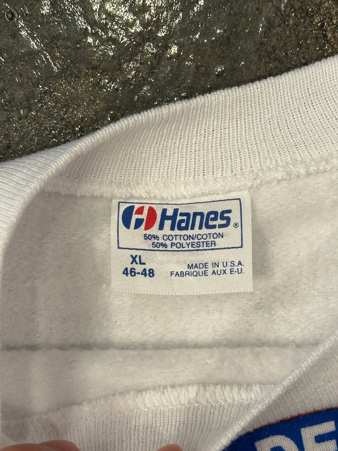 90s Hanes 50/50 USA 걸프전 프린팅 스웻셔츠 맨투맨 XL 상품이미지4