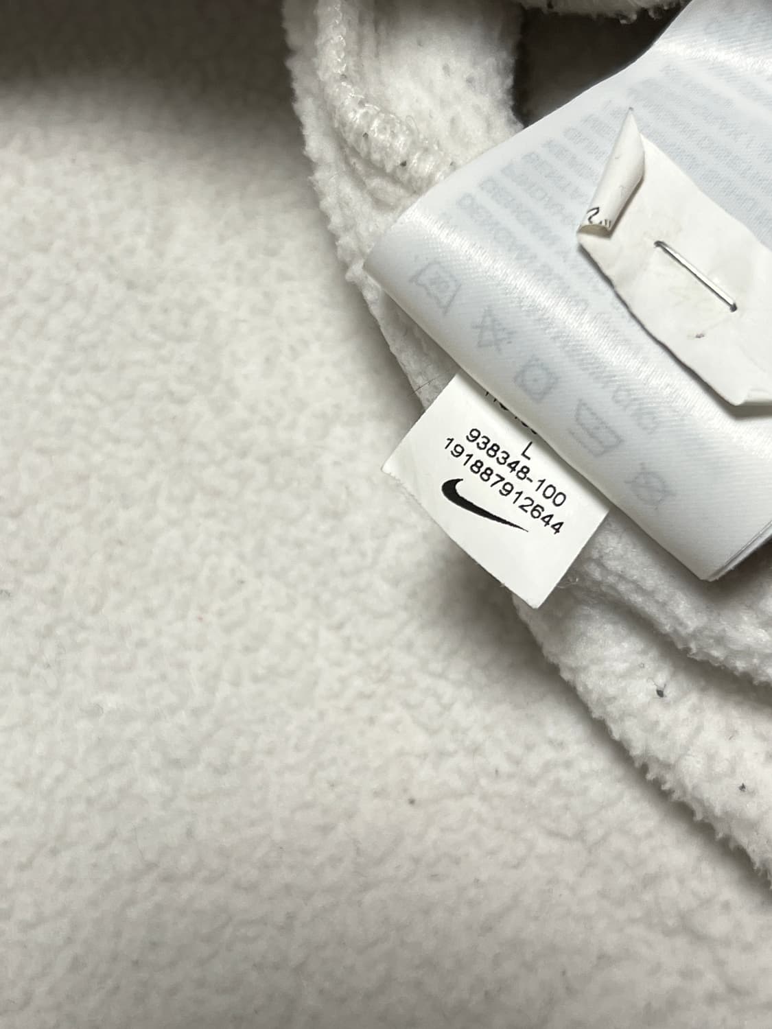 나이키SB 배색 플리스 후드집업 L 화이트 상품이미지7