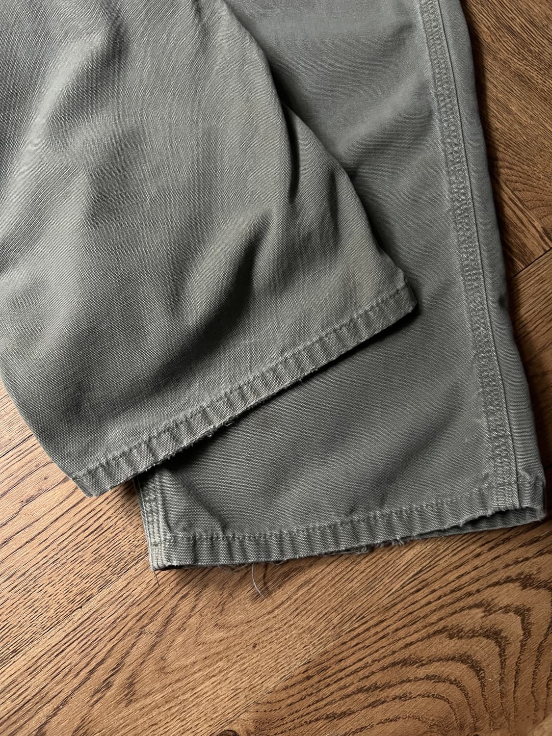 [36]칼하트 USA 모스그린 라이트캔버스 싱글니 워크팬츠 상품이미지6