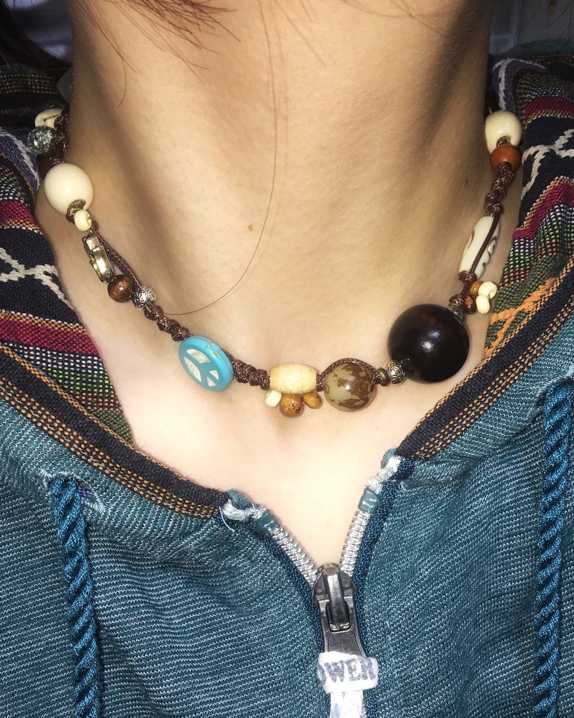 핸드메이드 비즈 목걸이  상품이미지3