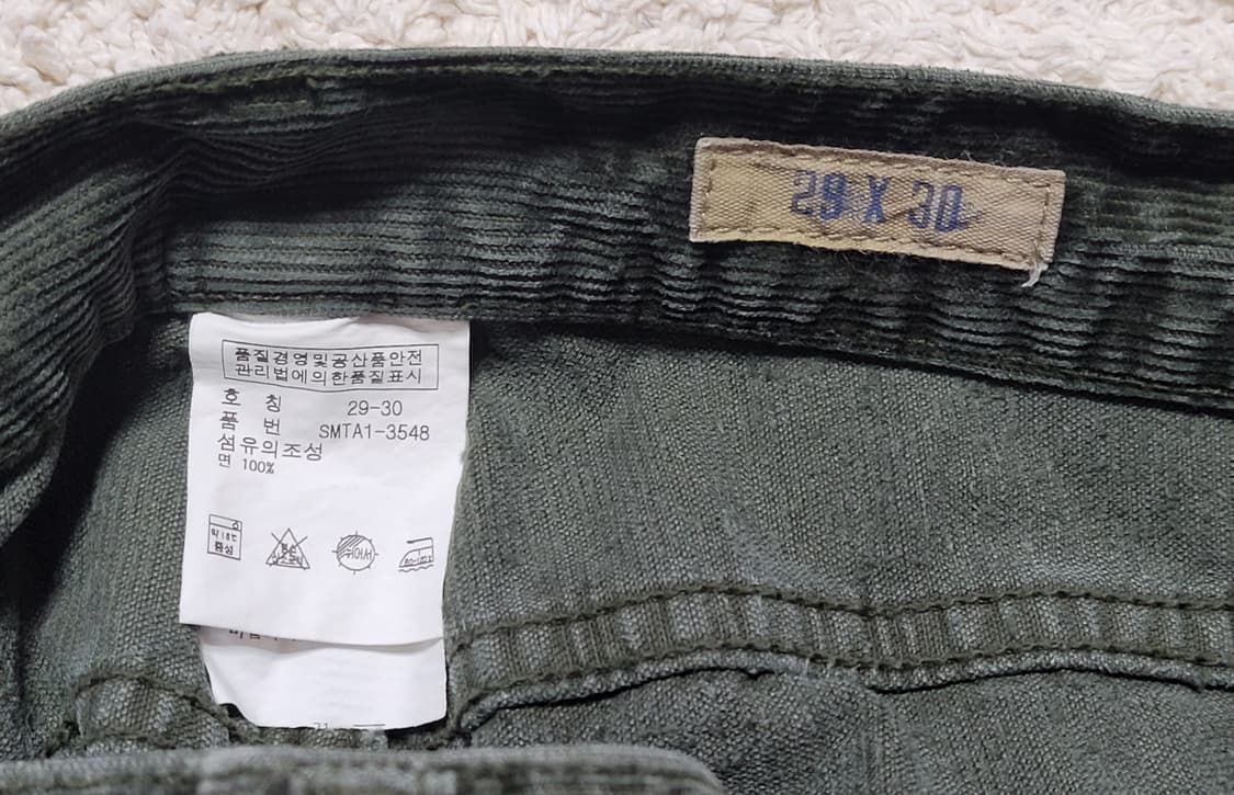 폴로 랄프로렌 딥그린 코듀로이 바지(29*30) 상품이미지7