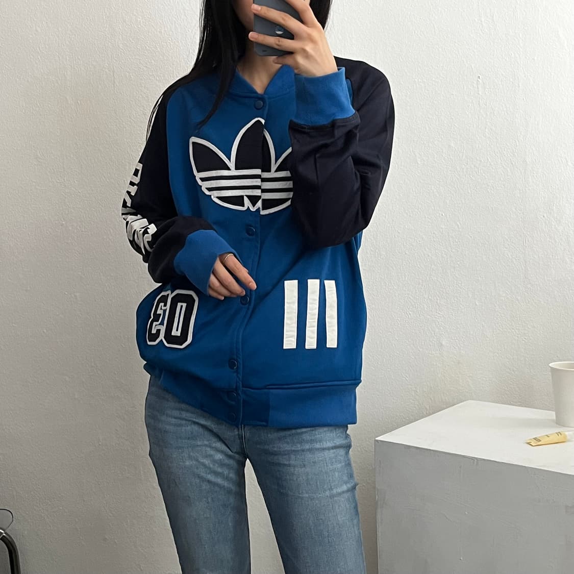 M )아디다스오리지널야구점퍼 야구잠바 A0089 상품이미지9