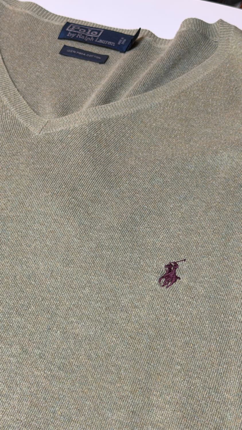 폴로 랄프로렌 브이넥 니트조끼 빅사이즈 상품이미지1