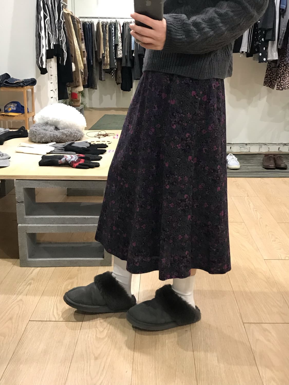 Vintage flower skirt 상품이미지5
