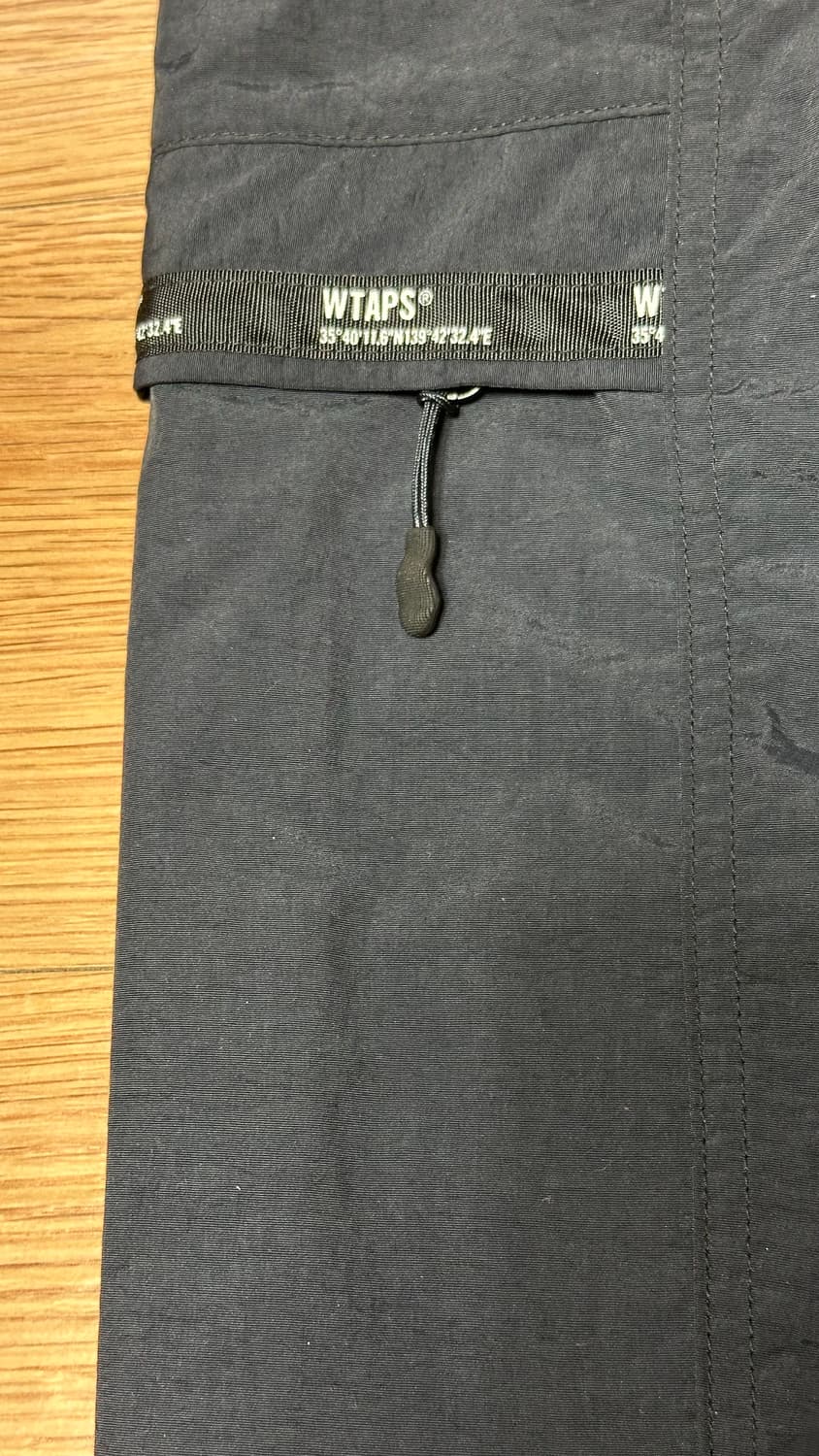 3) 더블탭스 wtaps 나일론 트랙 카고 조거 팬츠 블랙 바지 상품이미지8