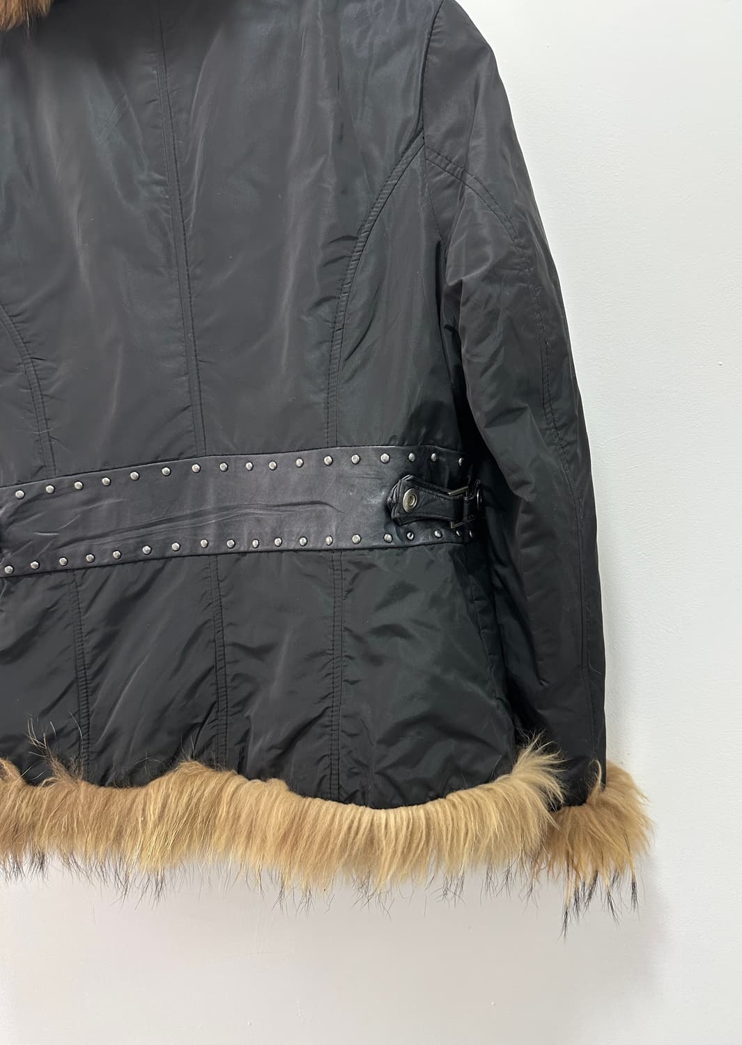Raccoon fur sheepskin leather detail fur 상품이미지8