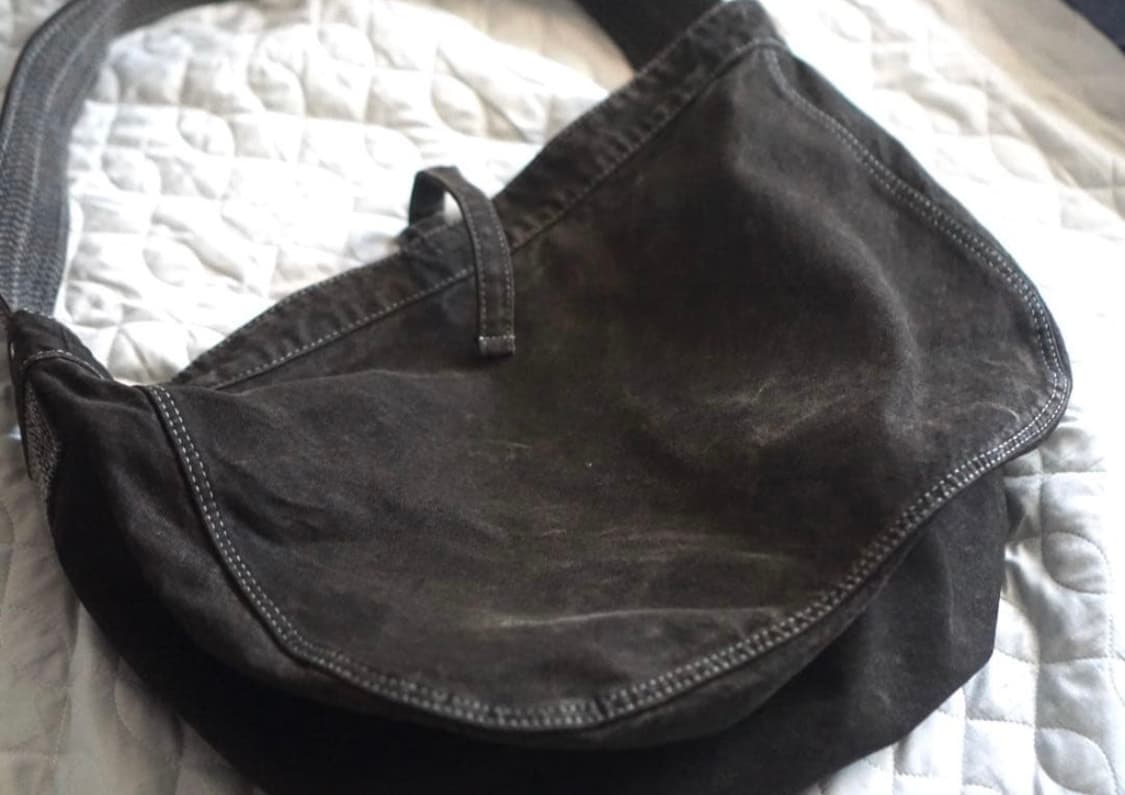 타이가 타카하시 LOT.004 뉴스보이백 머드다잉 브라운 상품이미지3