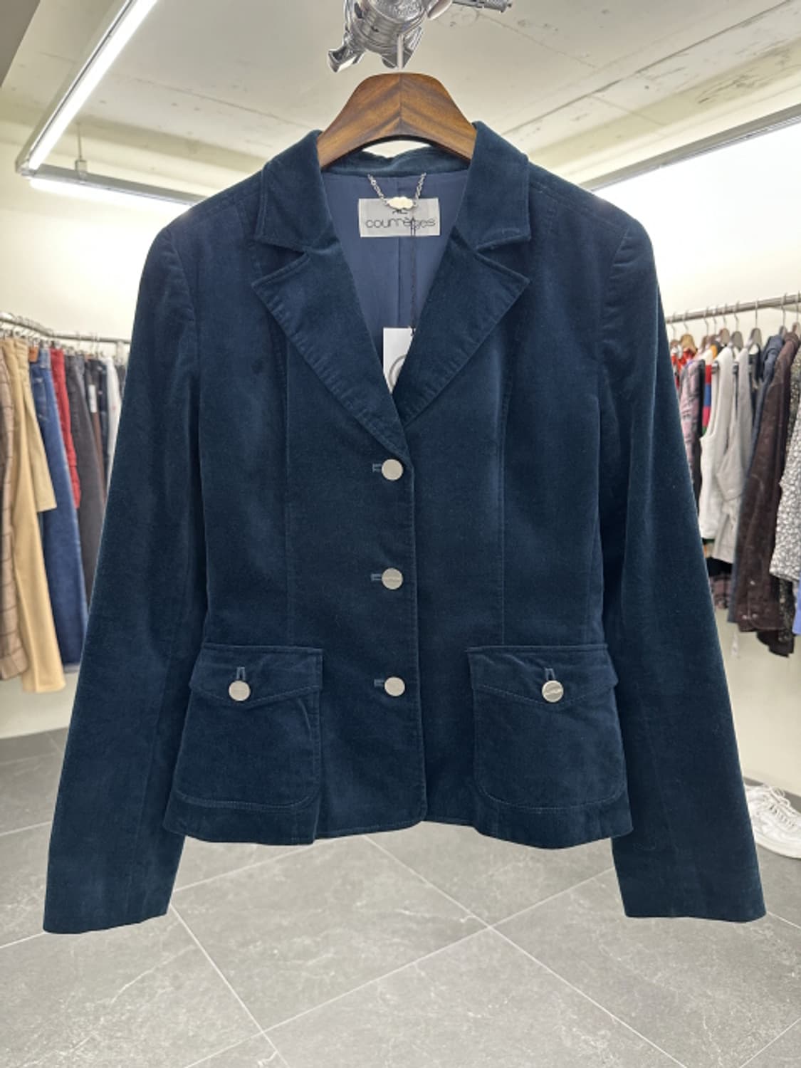 COURREGES 벨루어 비스포크 재킷 (M~L) 상품이미지1