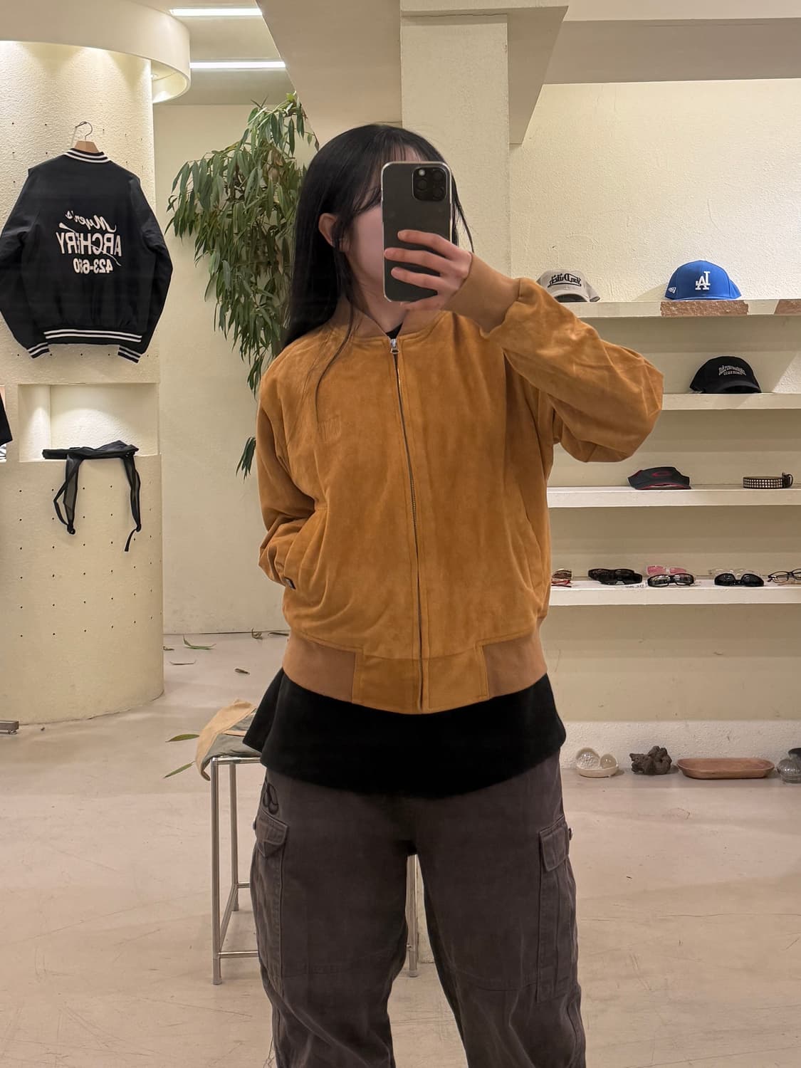 미스치프 스웨이드 봄버 자켓  상품이미지1