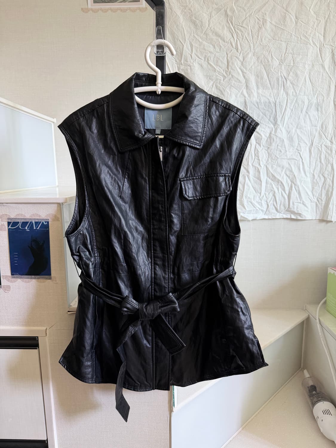 빈티지 레더 베스트 자켓 상품이미지1