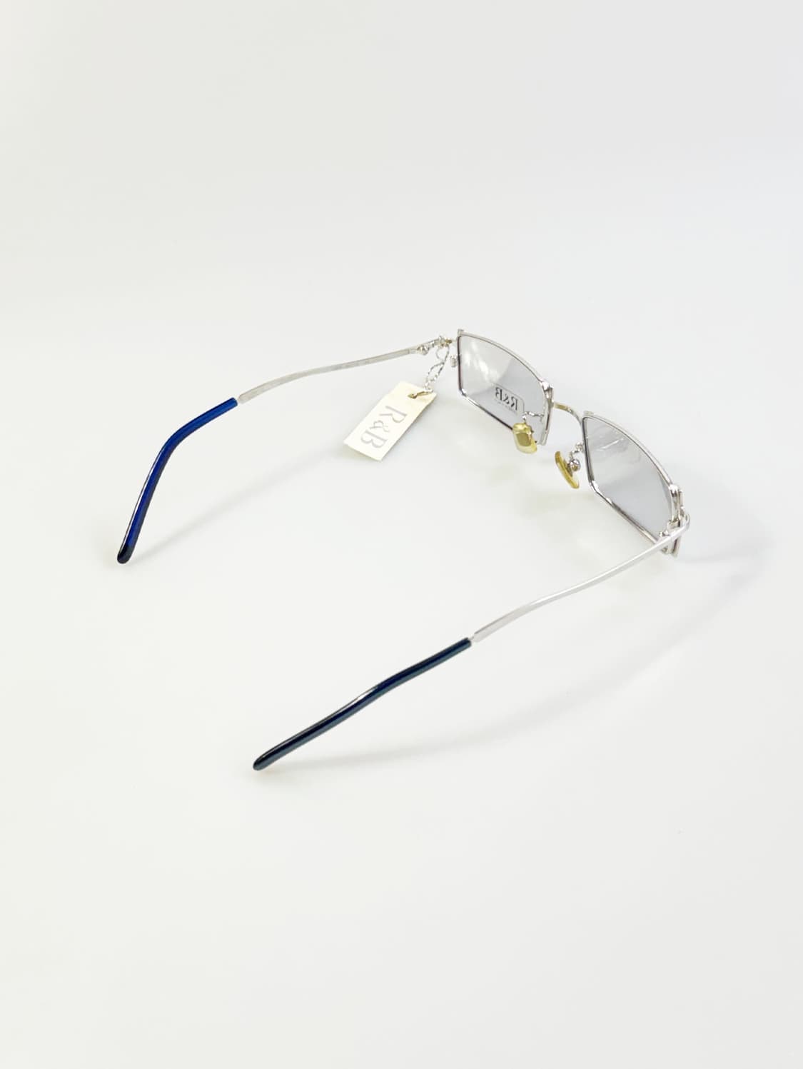 R&B EYEWEAR 실버 슬림 스퀘어 메탈 빈티지 안경 상품이미지4