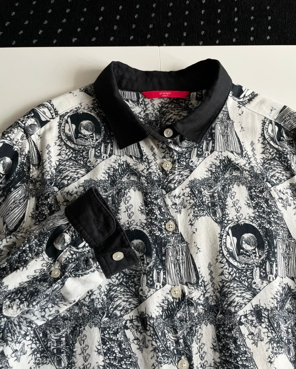 anime patterned shirt one-piece 상품이미지7