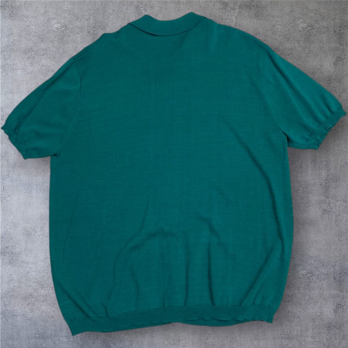 프라다 Prada 그린 트라이앵글 로고 카라 반팔 니트 가디건 M 상품이미지5