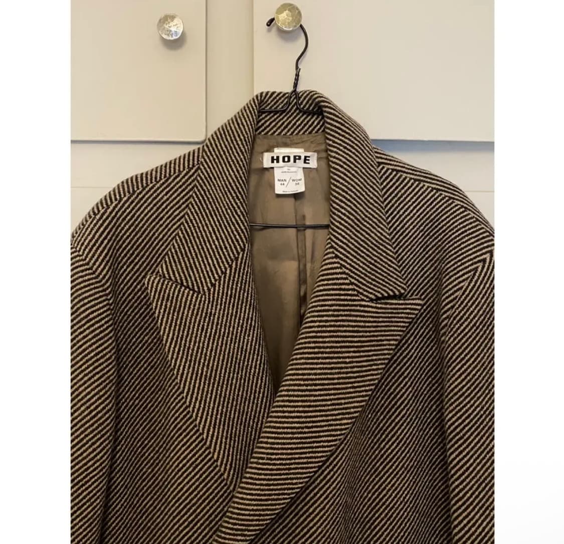 Hope 헤링본 오버핏 코트 상품이미지2