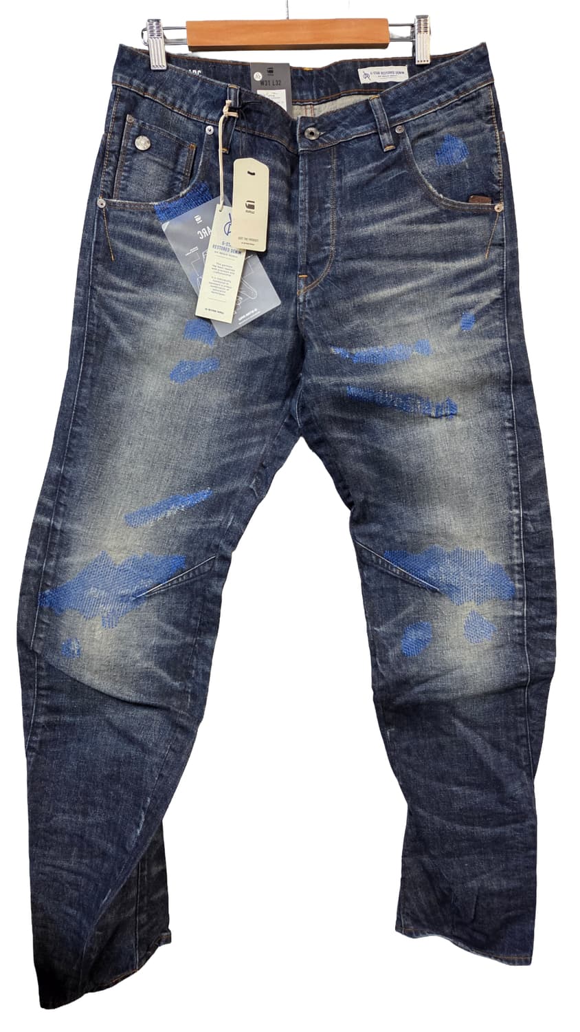 G-Star Raw 데님 워싱 데미지 청바지(W30/L32) 상품이미지1