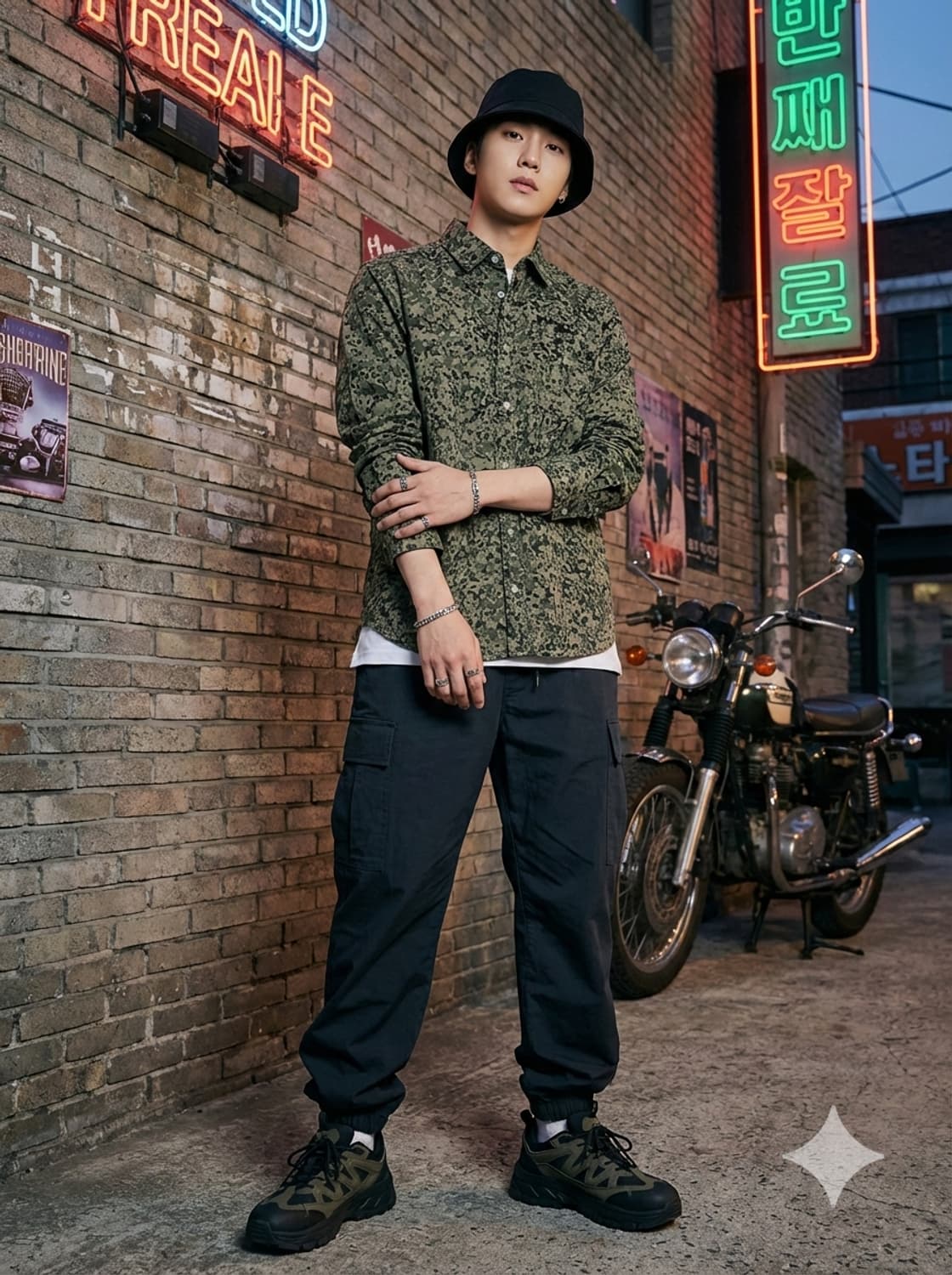 칼하트 WIP L/S 풀러 셔츠 카모플라쥬 상품이미지1