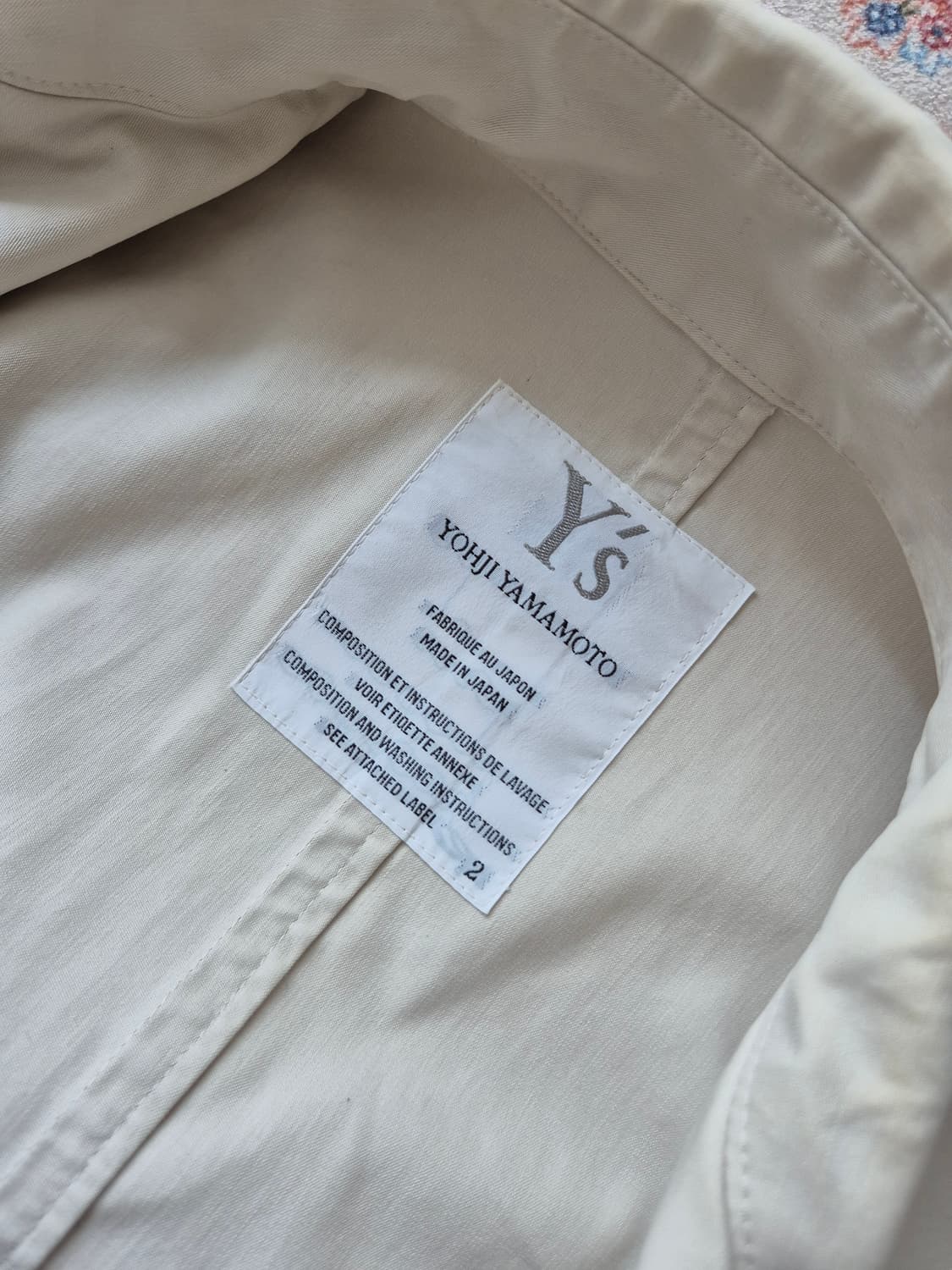 요지야마모토 오버핏 코트 상품이미지5