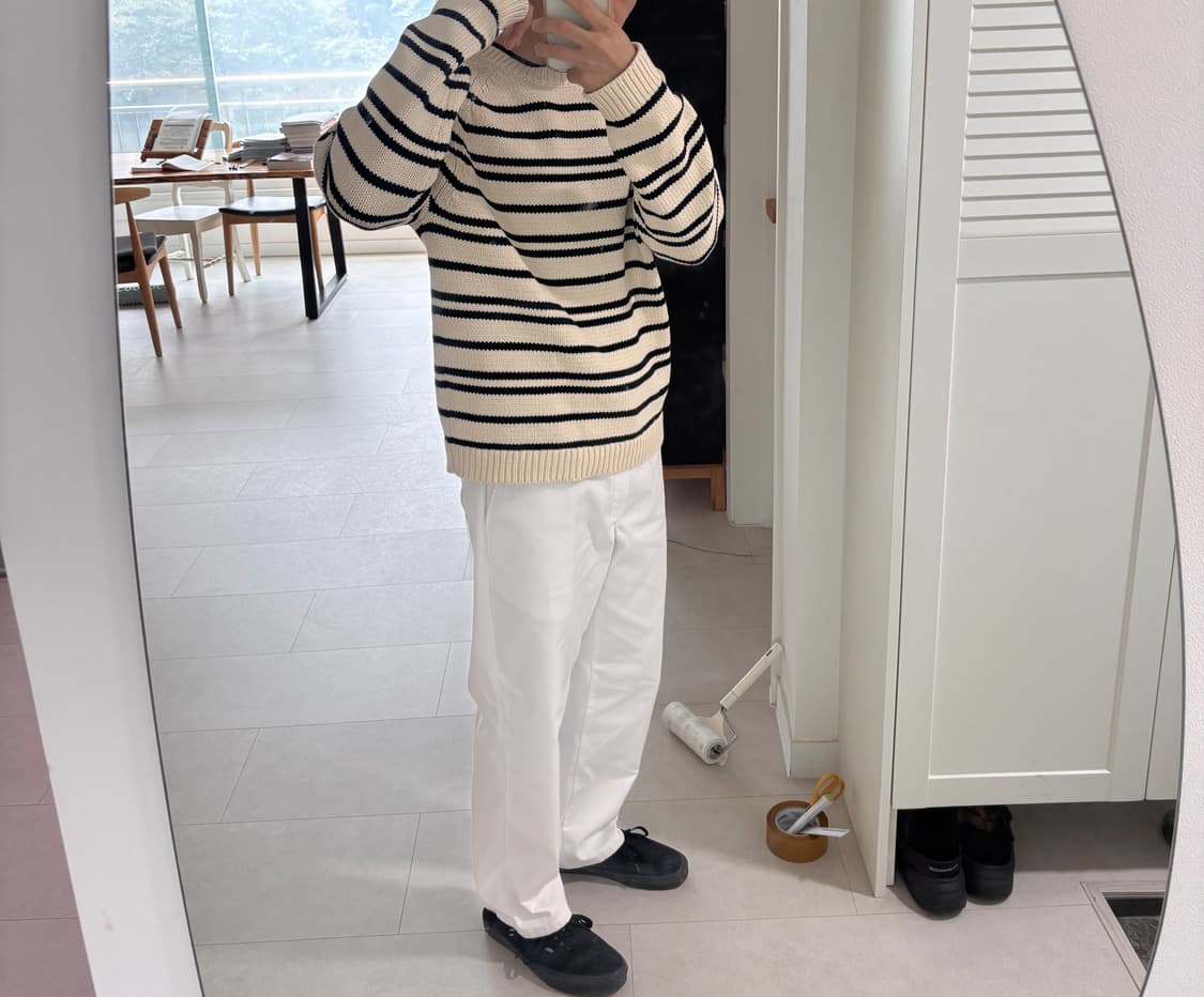 자라 50주년 기념 뉴욕빈티지st 스트라이프 니트 상품이미지1