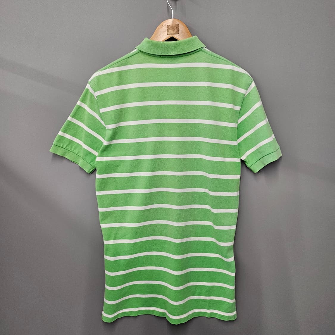 폴로 랄프로렌 스트라이프 반팔 카라티 그린 상품이미지2