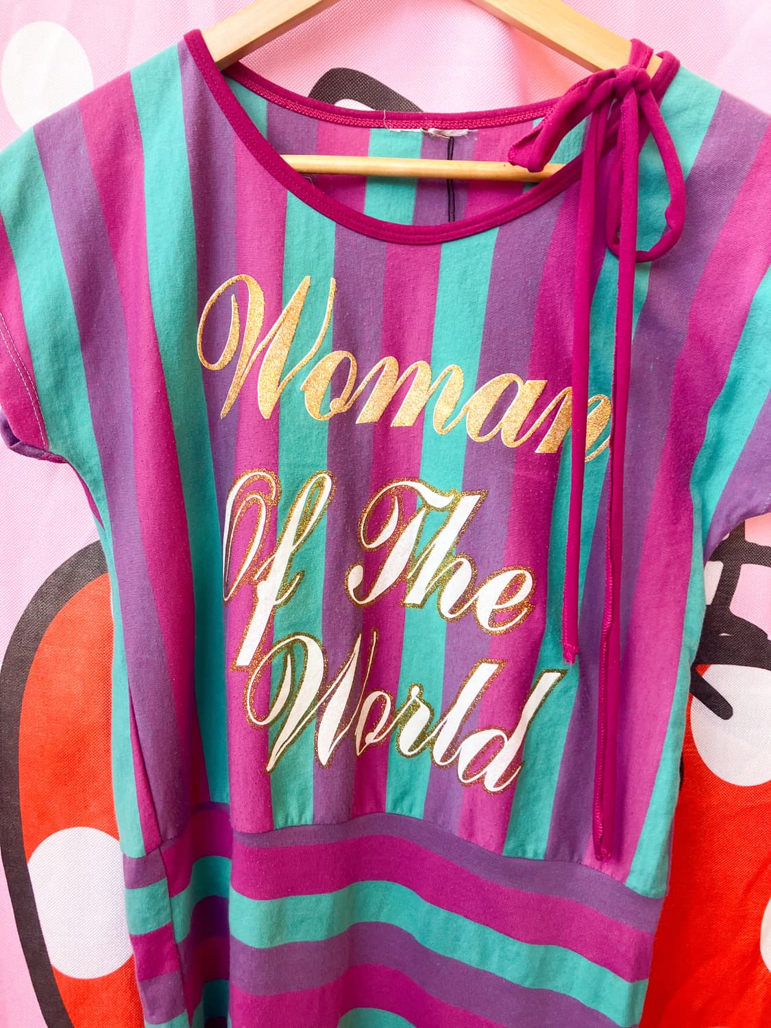 jpn 스트라이프 골드레터링 티셔츠 상품이미지2