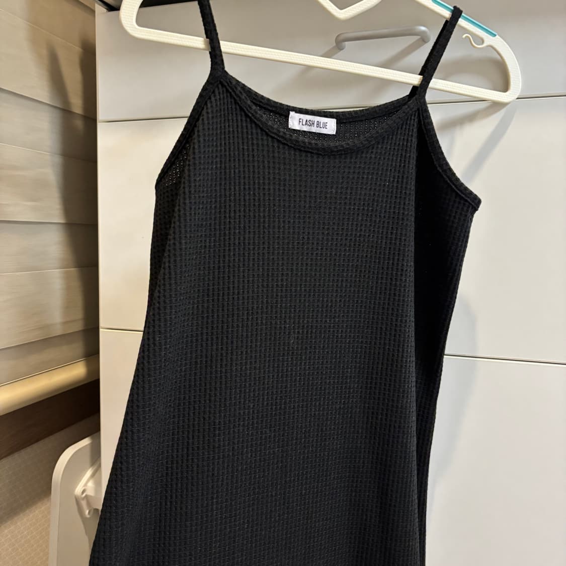 FLASH BLUE 블랙 롱 끈 니트 원피스 상품이미지4