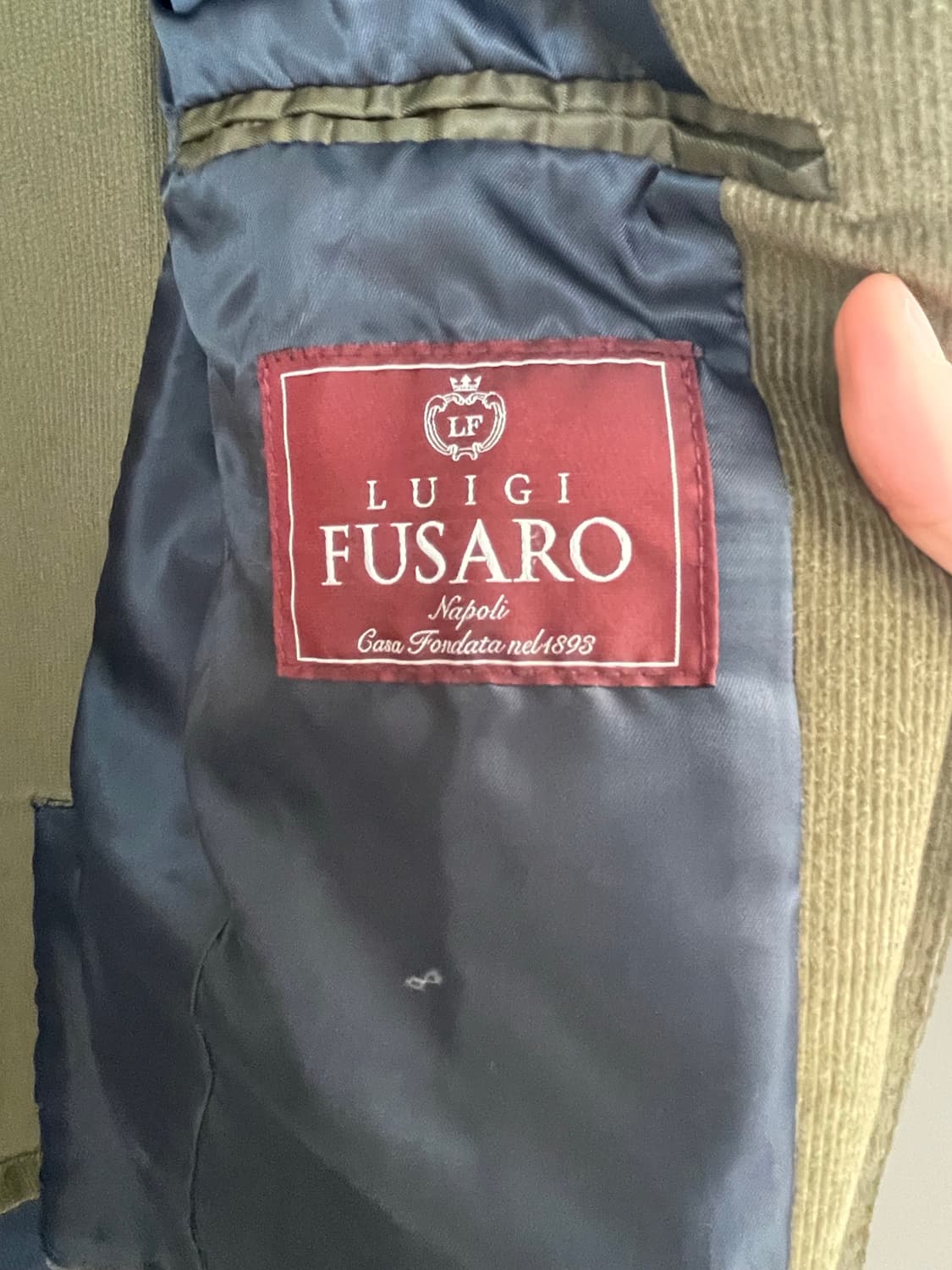 루이지 푸사로(LUIGI FUSARO) 딥그린 코듀로이 자켓(95-100 상품이미지3