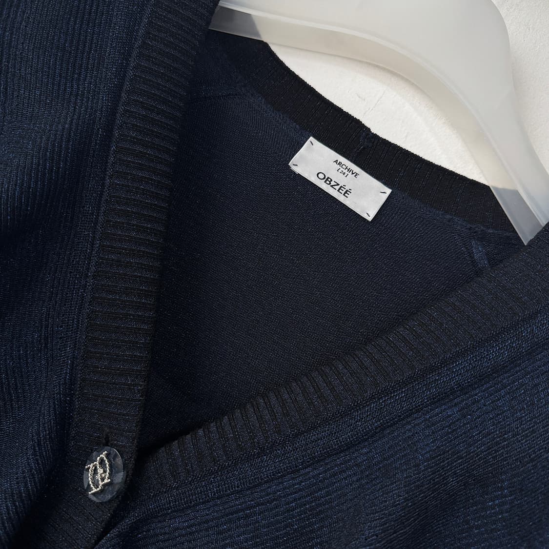 오브제 글리터 프릴 니트 가디건 상품이미지2