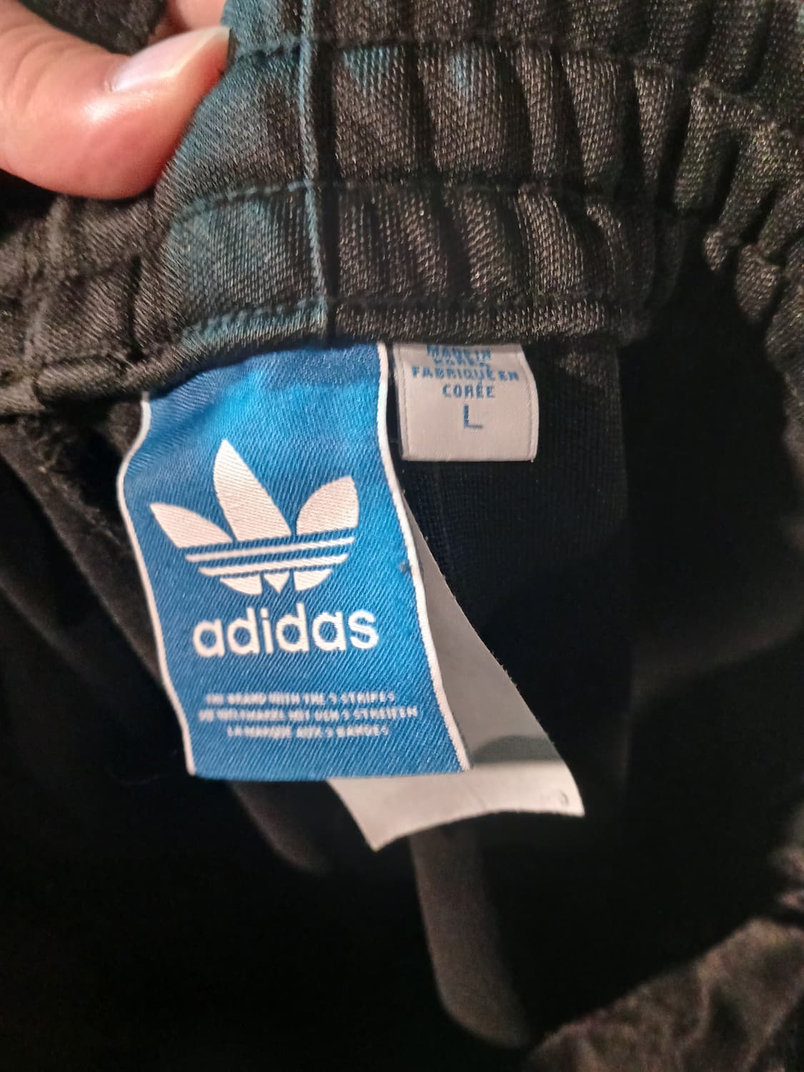 아디다스 삼선 트레이닝 바지 블랙 상품이미지3