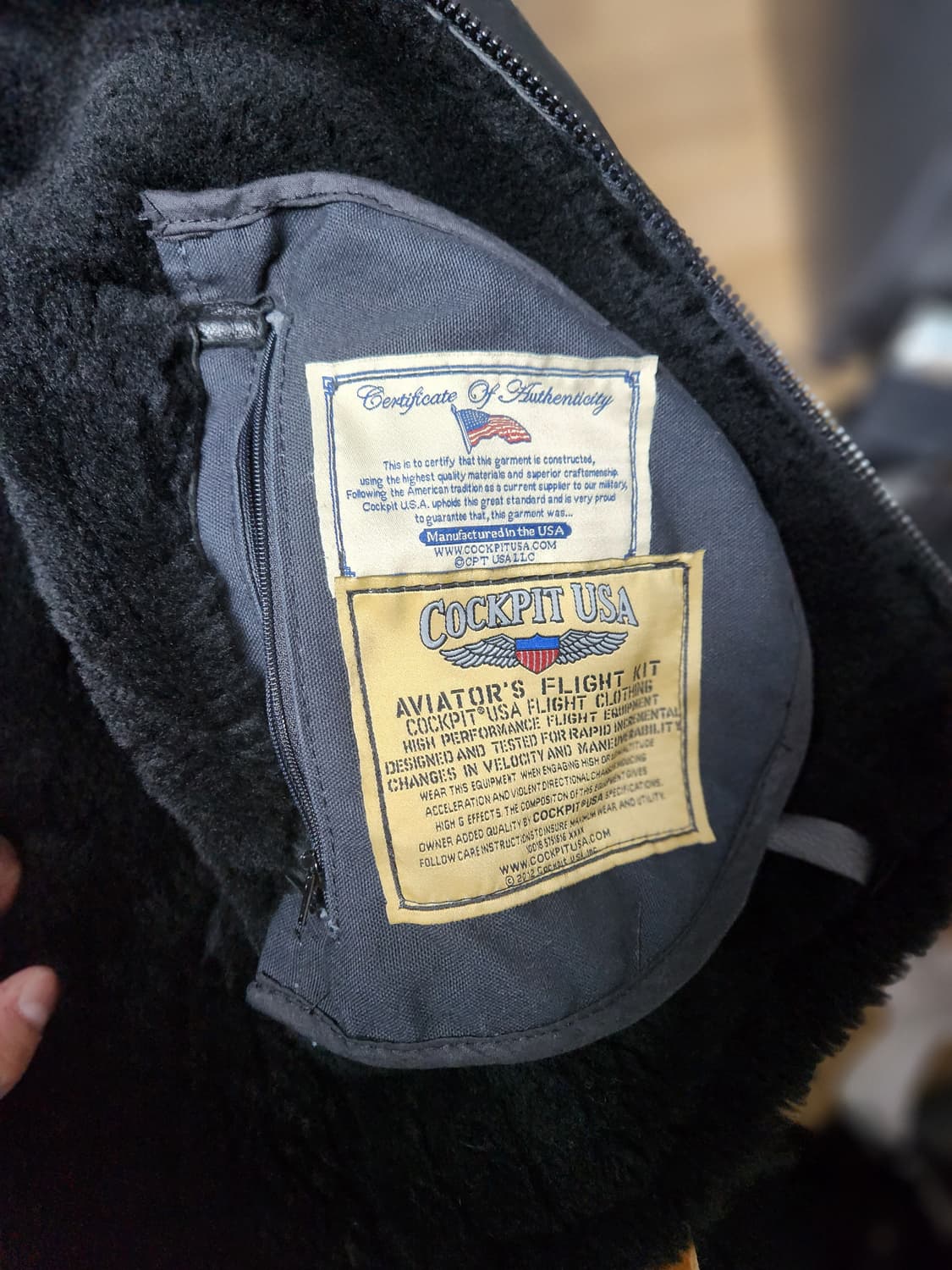 콕핏 블랙 무스탕 44 상품이미지5