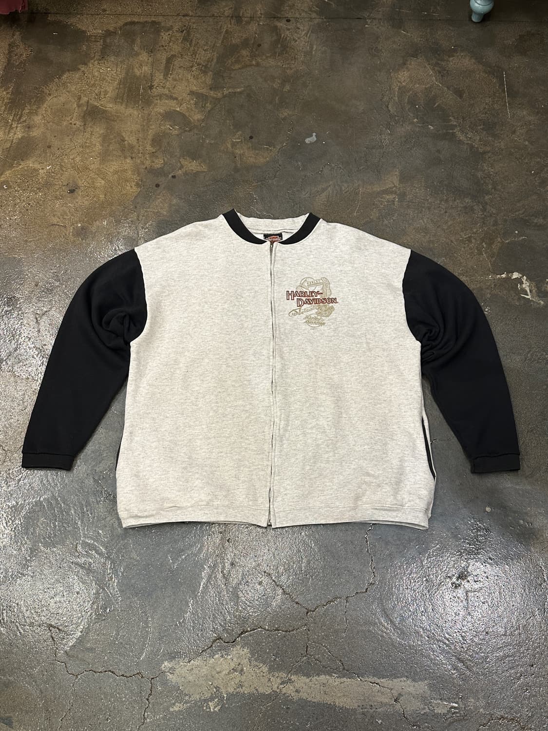 90s 할리데이비슨 made in USA 롱슬리브 집업 XXL 상품이미지2