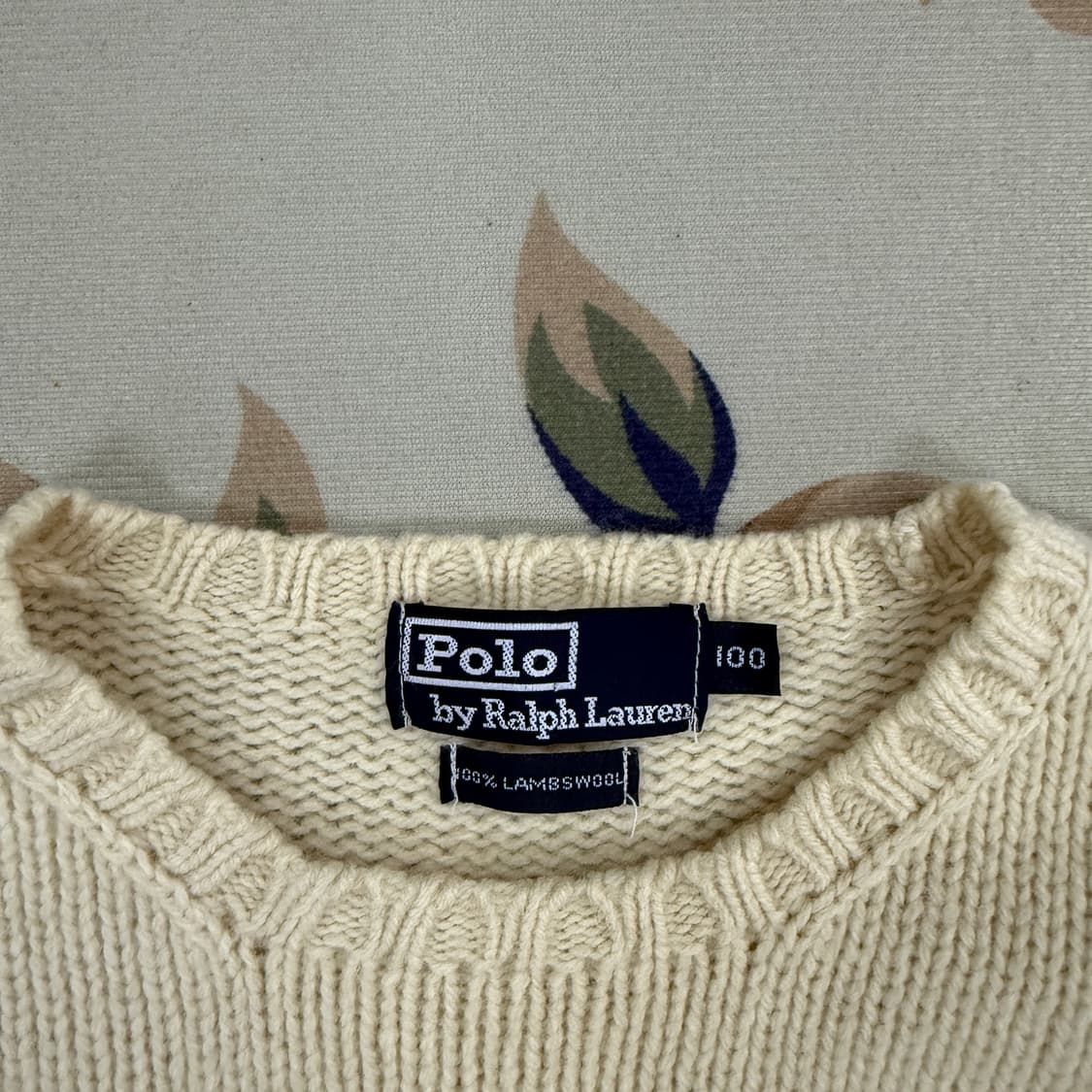 (L)00s폴로 랄프로렌 아이코닉 성조기 니트(아이보리) 상품이미지1