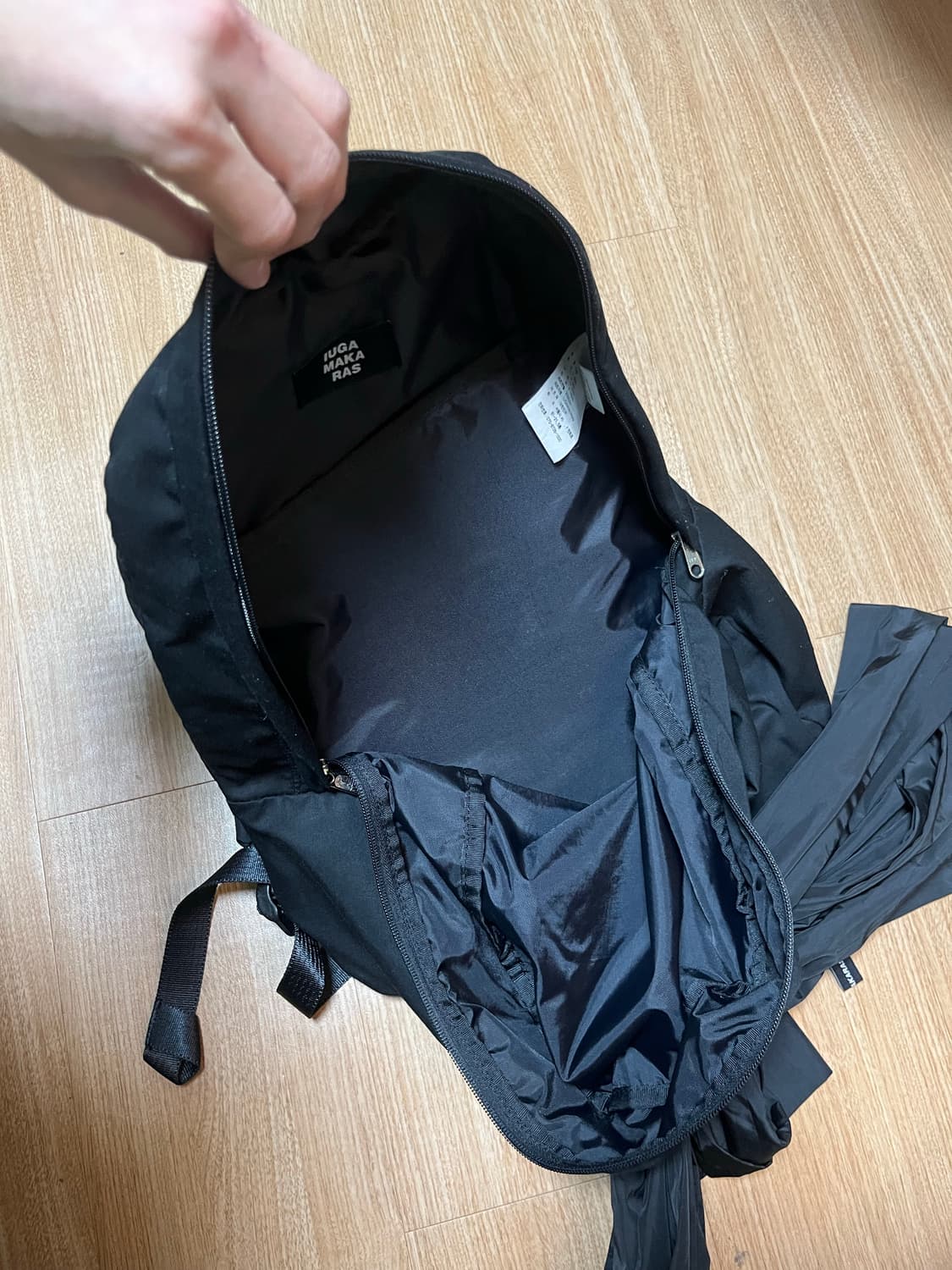 Knotted Backpack Type A (Black) 상품이미지6