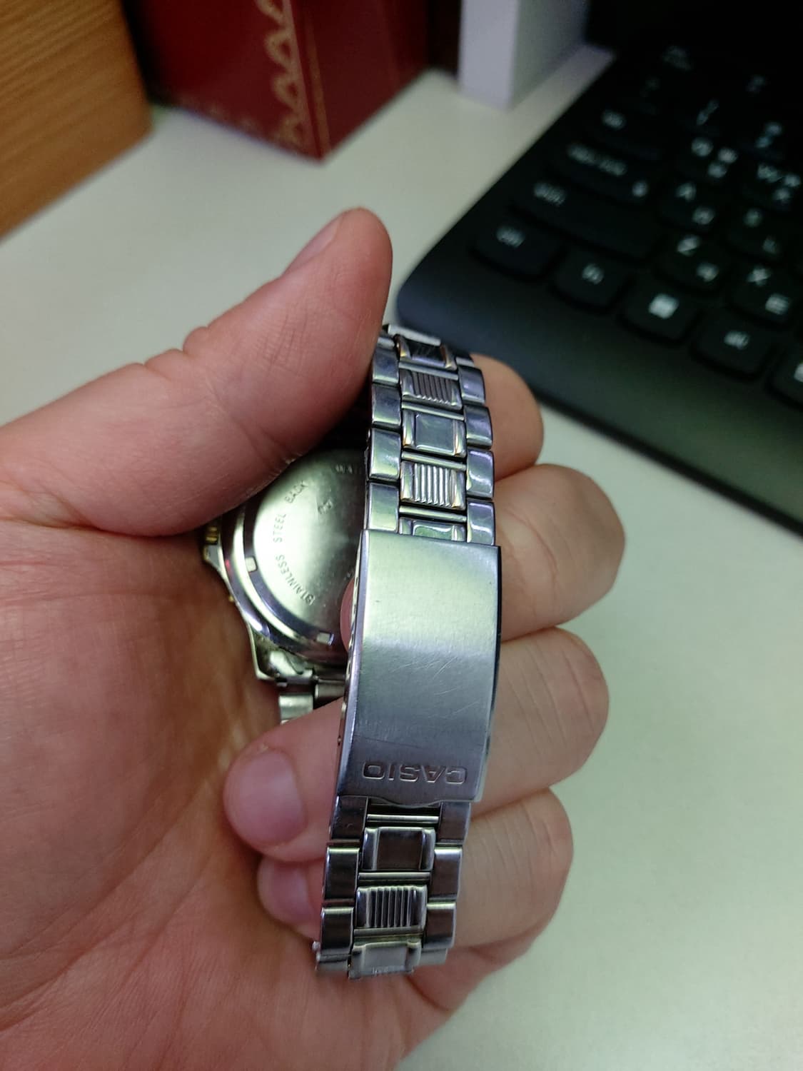 카시오 쿼츠 남성 메탈 시계 상품이미지3