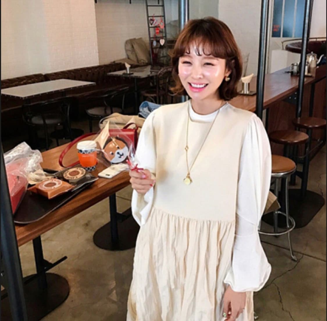 (새상품)임블리 슬리브리스 주름원피스 프리사이즈 상품이미지4