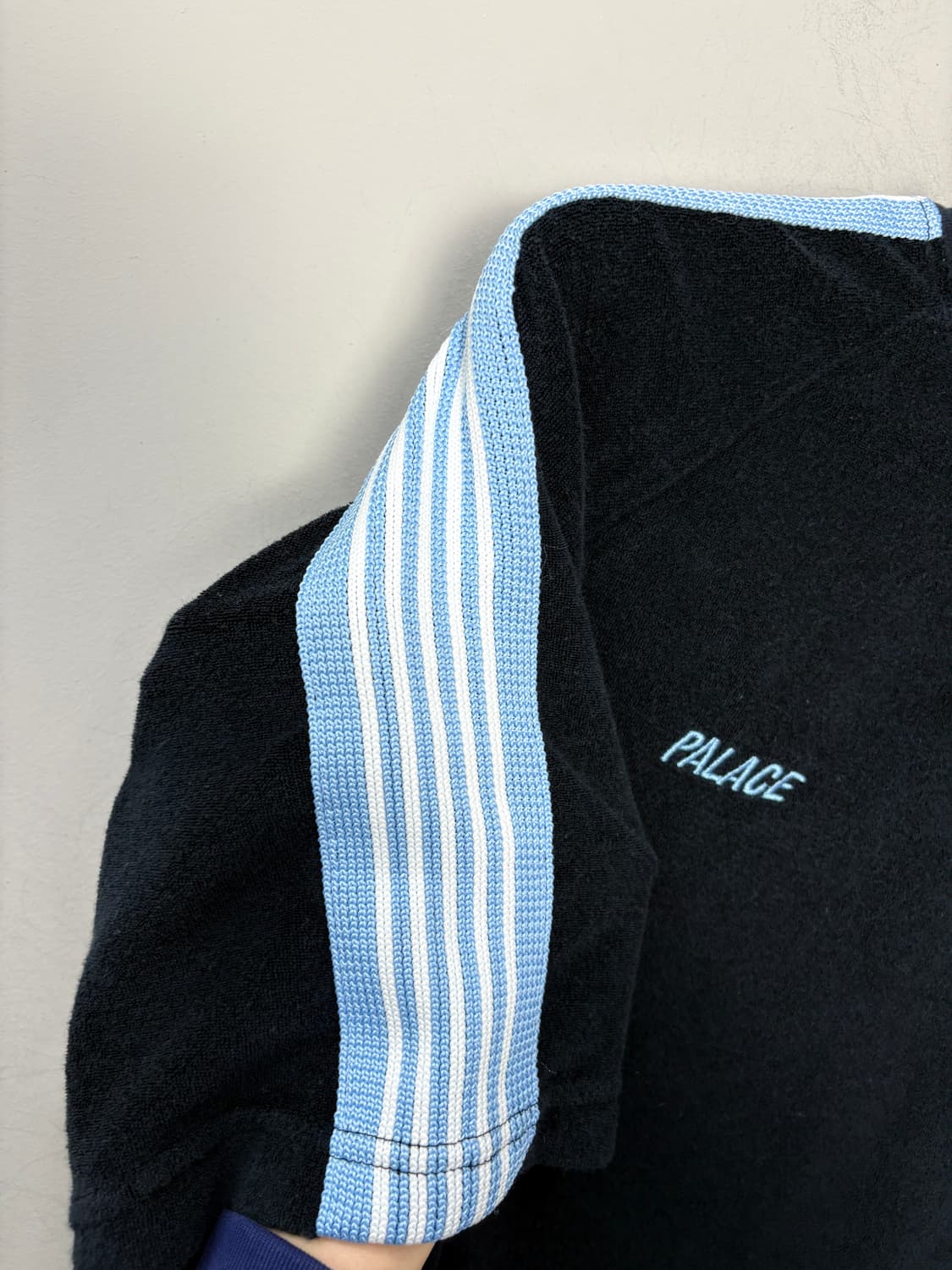 팔라스 X 니들스 24FW 타월링 블랙 반팔 A3816 상품이미지5