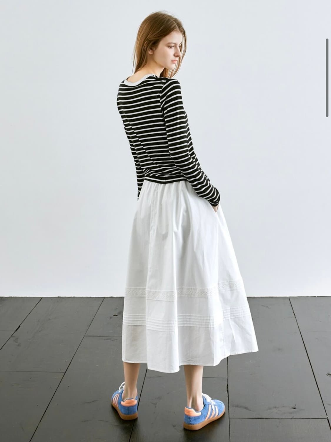 새상품) 코즈넉 플레어 롱스커트 상품이미지1