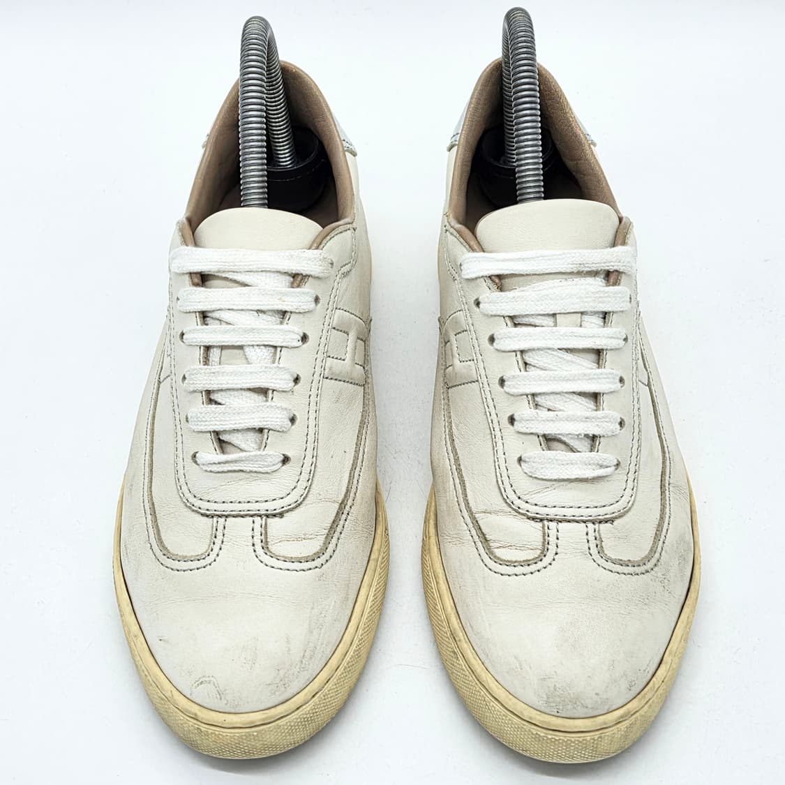  에르메스 우먼스 퀵커 스니커즈 화이트/실버 (39)   상품이미지4