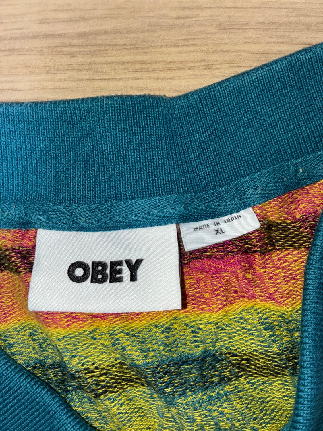 OBEY 올오버 자카드 폴로 셔츠 XL 상품이미지3