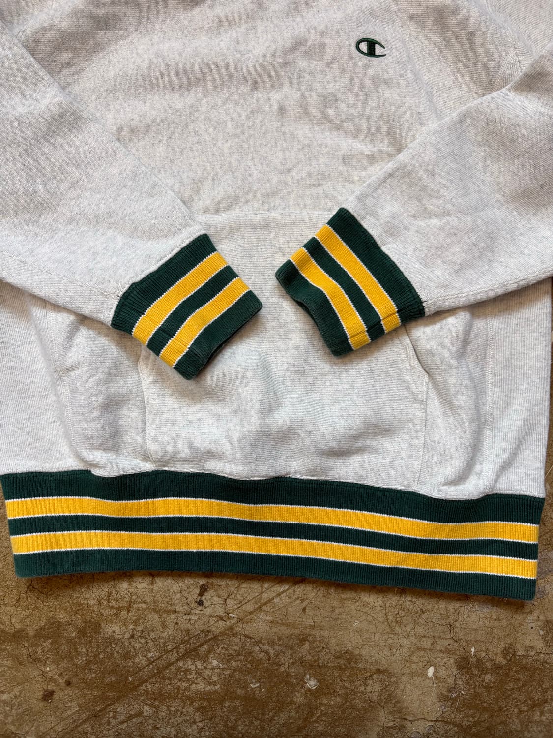 챔피온 리버스위브 배색 후디 상품이미지4