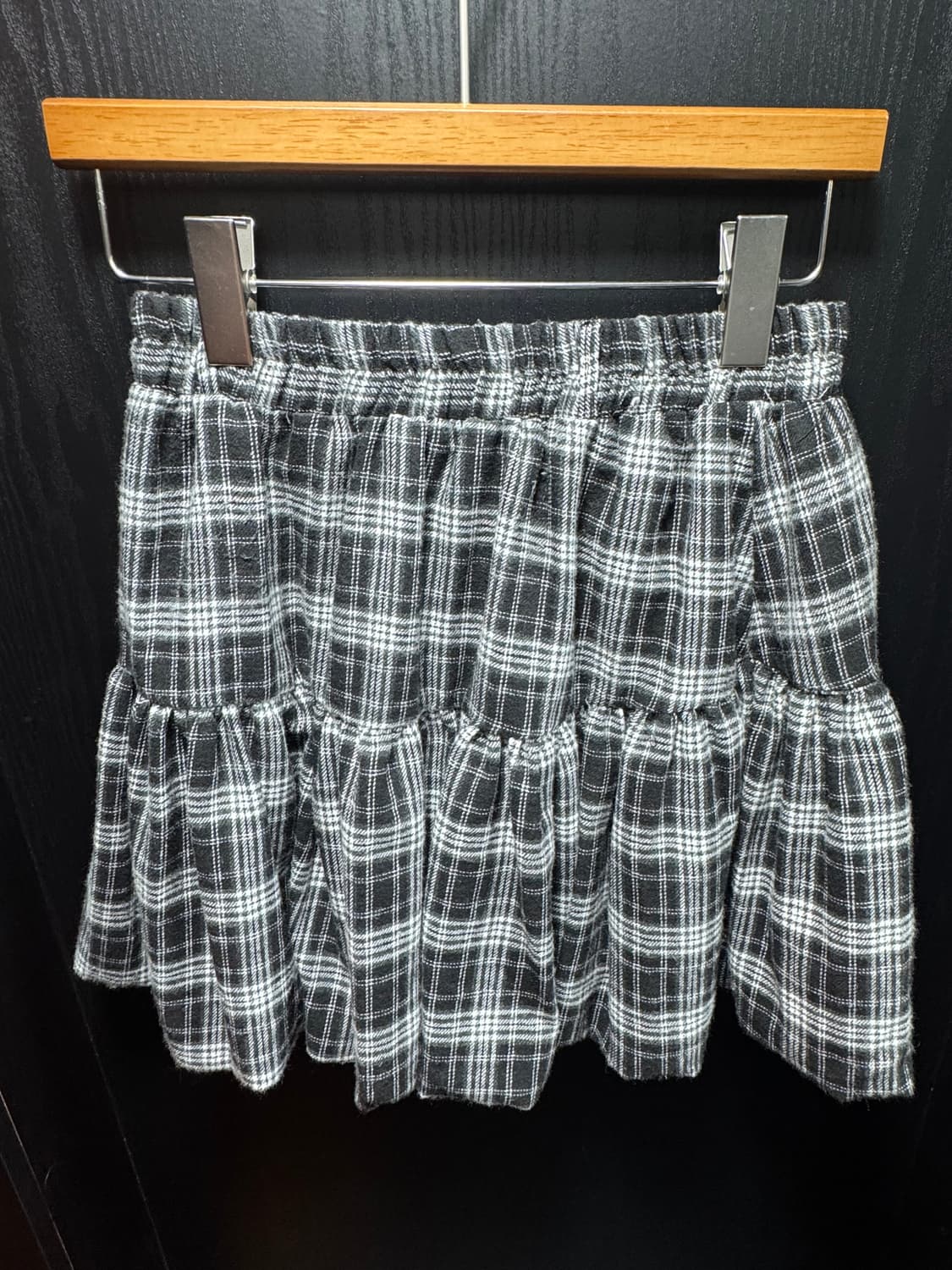 vintage skirt 체크 벌룬 스커트 상품이미지1