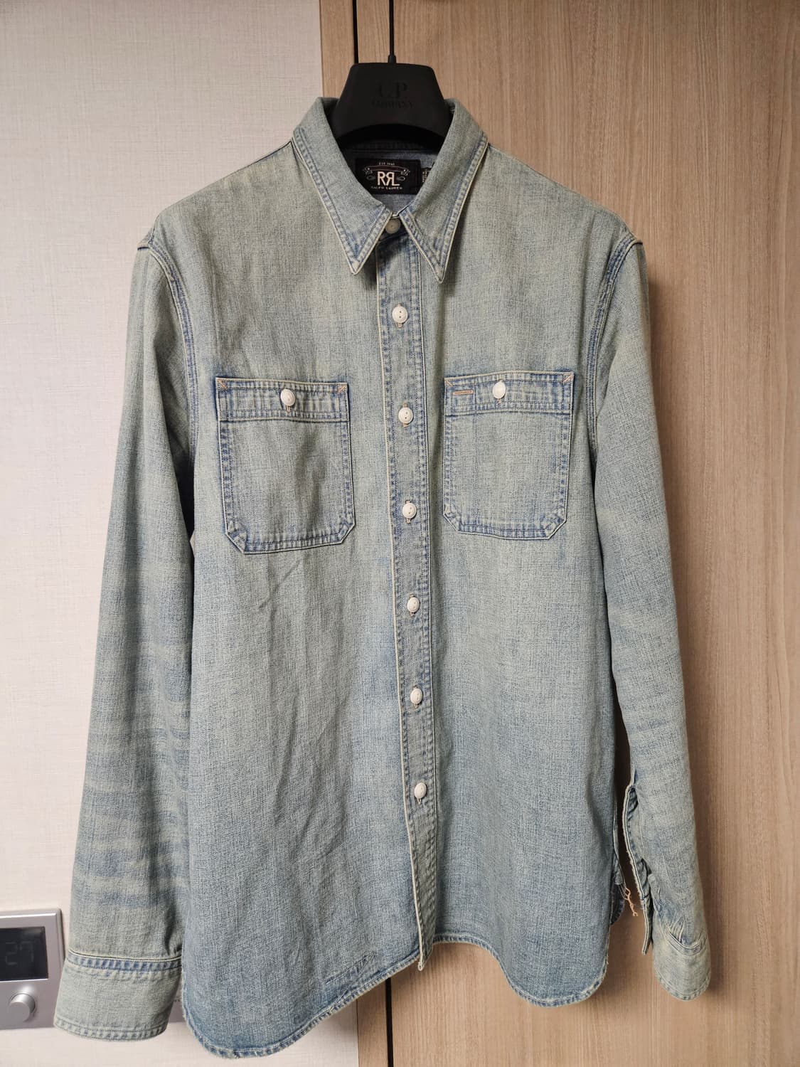 RRL 더블알엘 워크 데님 셔츠 m사이즈 상품이미지1